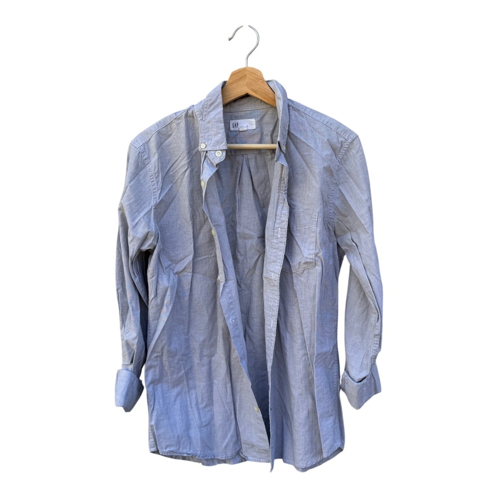 GAP Men's Light Grey Button-Down Shirt